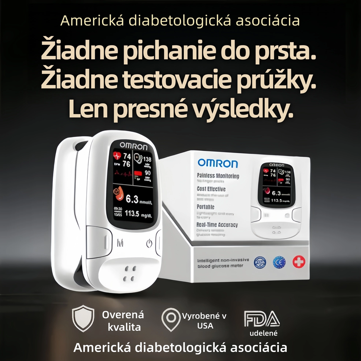 🔥 Výpredaj na Čierny piatok!✅ Omron™ predstavuje novo uvedený neinvazívny inteligentný glukomer 🔥Vyrobené v USA🔥