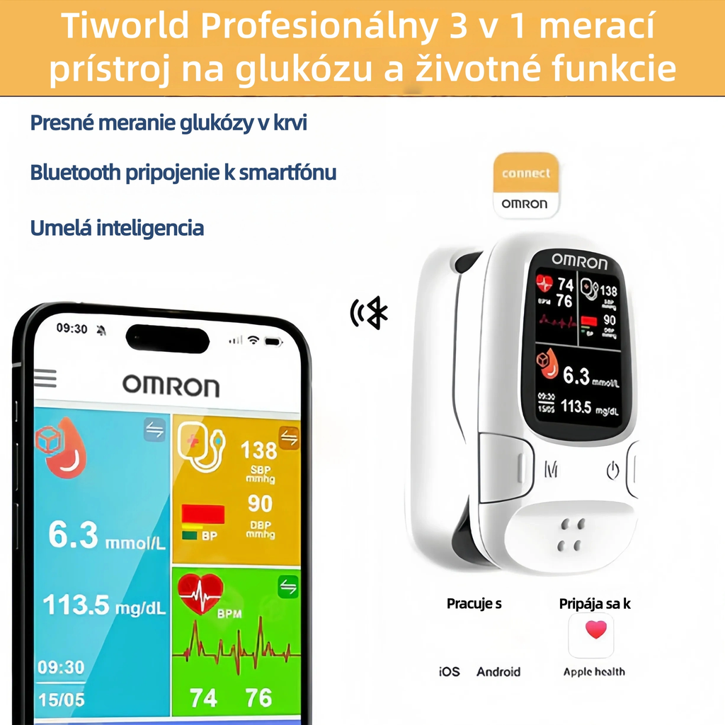 🔥 Výpredaj na Čierny piatok!✅ Omron™ predstavuje novo uvedený neinvazívny inteligentný glukomer 🔥Vyrobené v USA🔥